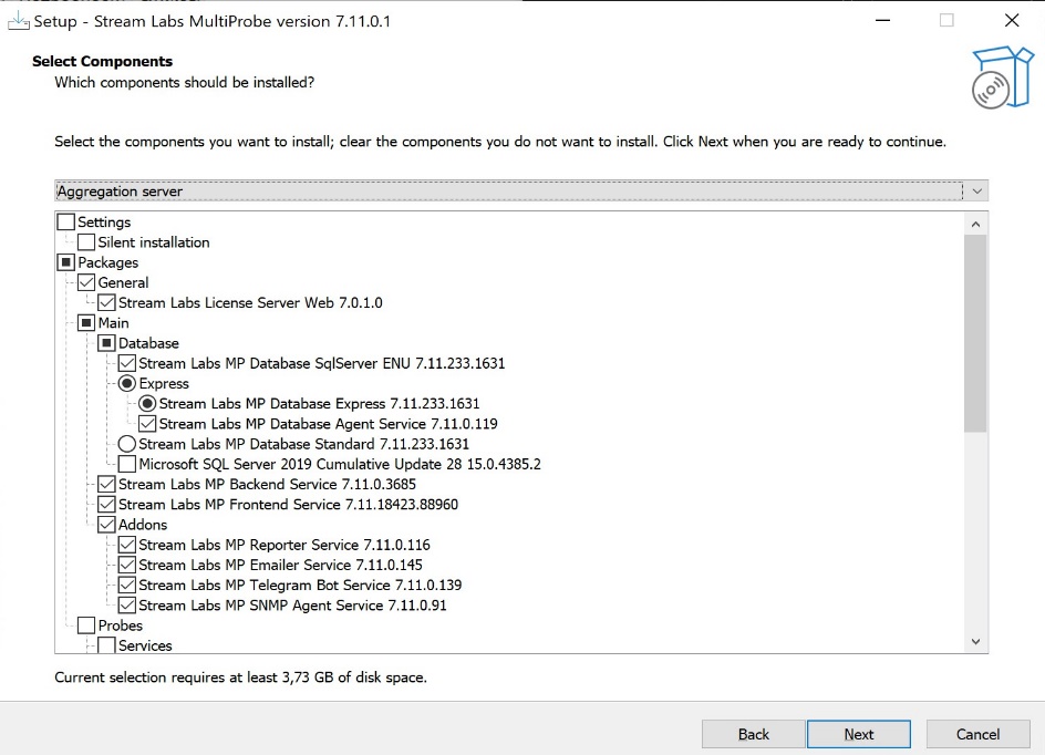 Figure 20. Package Settings
