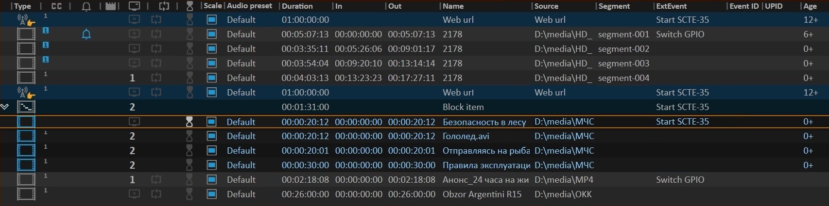 Channel OnAir window workspace