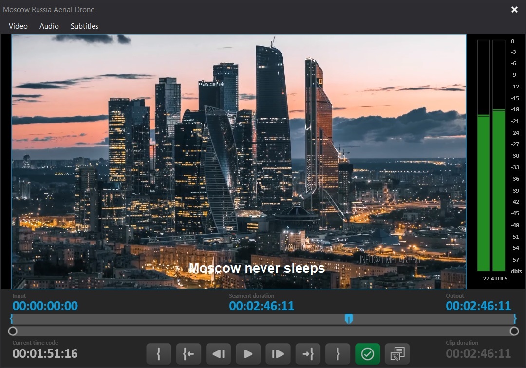 Channel Player window