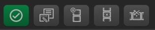 Segmentation mode control buttons