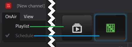 Switching the channel operating mode