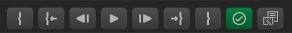 Video player control buttons