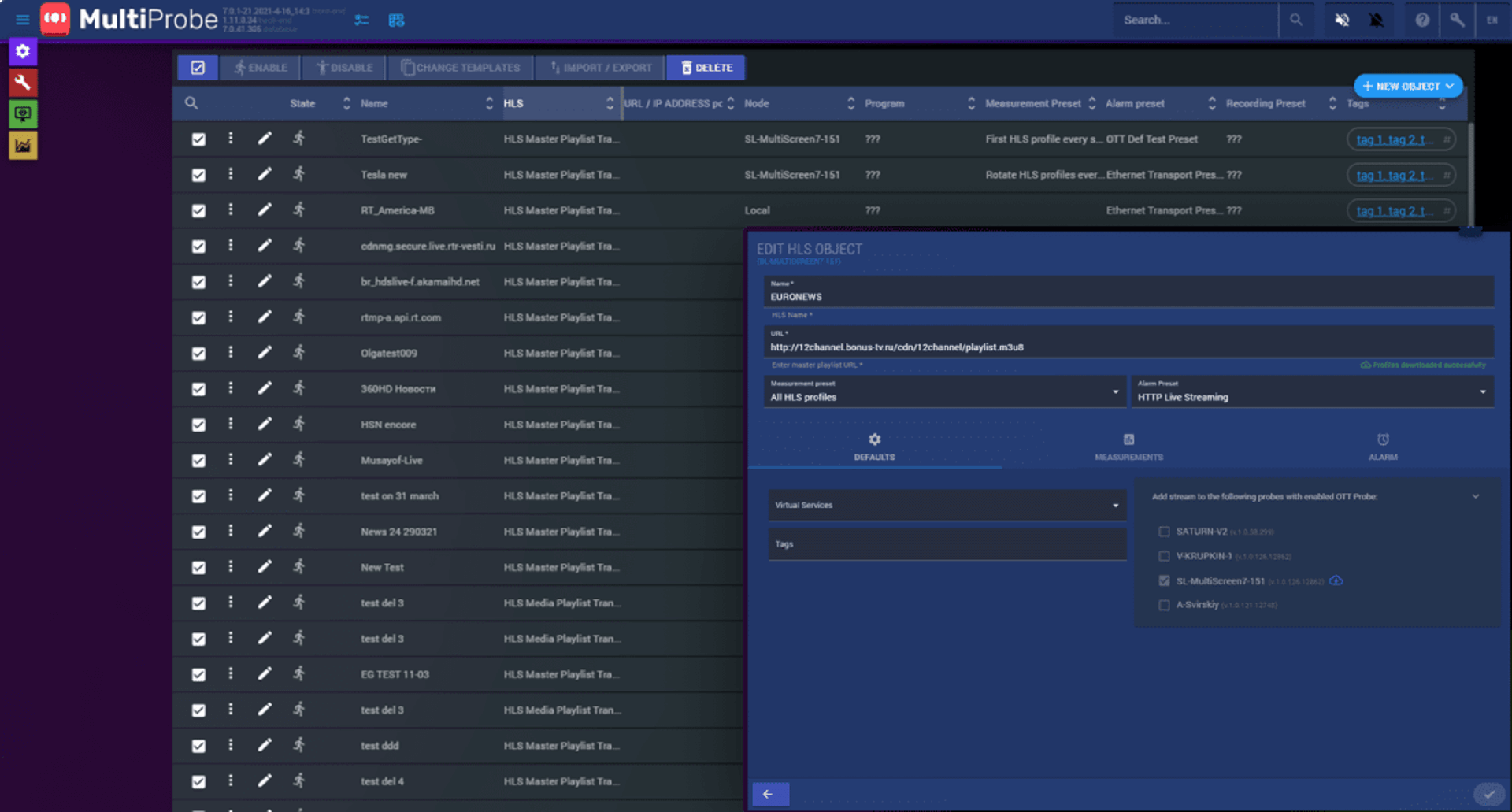 Stream Labs MultiProbe 7 Batch operations